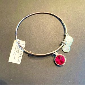 NWT Alex and Ani Ruby-July Birthstone Charm Bangle